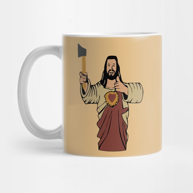 Buddy Christ Axe Thrower | The Axe Shoppe by The Axe Shoppe